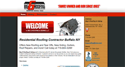 Desktop Screenshot of biggroofingandsiding.com